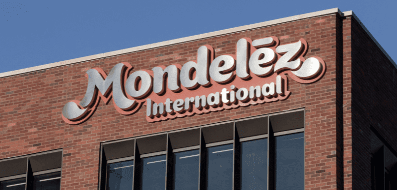 Estabelecimento da Mondelez International, com fachada.